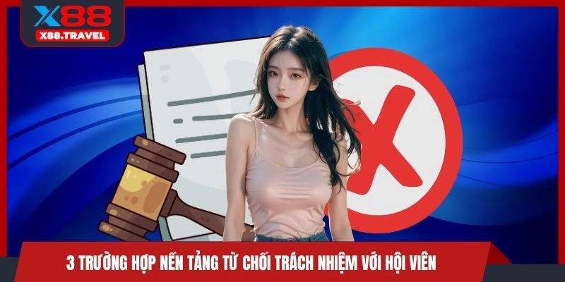 3 trường hợp nền tảng từ chối trách nhiệm với hội viên